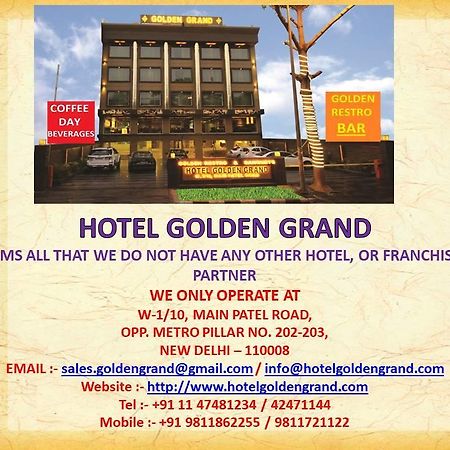 Hotel Golden Grand Delhi Kültér fotó